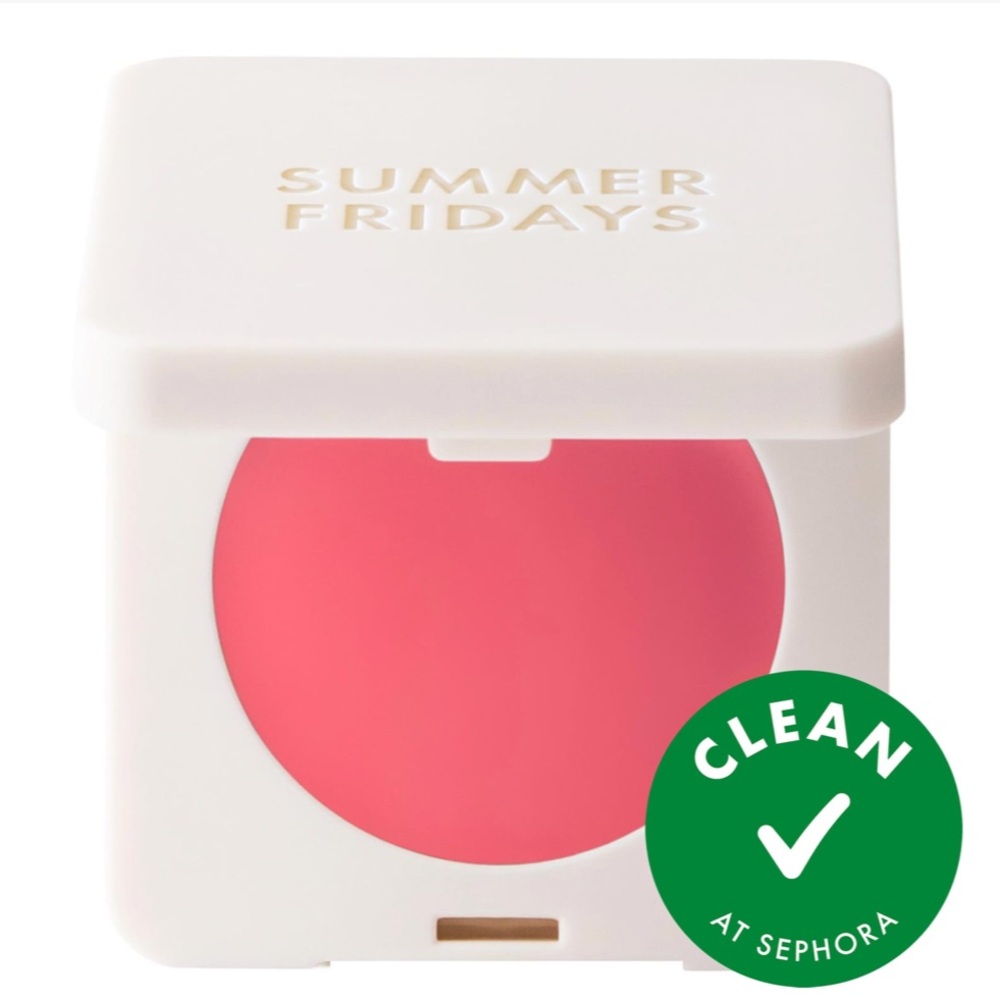 Summer Fridays Blush Butter Balm Hydrating Cream Blush W. Peptides - Pink Sunset